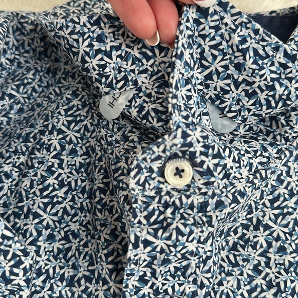 BUGATCHI Men’s Classic Fit 100% Cotton Long Sleeve‎ Button Up Floral Preppy L - Picture 11 of 11